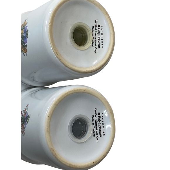 Holly Holderman Lakehouse Salt & Pepper Shakers Kitchen Herbal Design - Picture 10 of 11